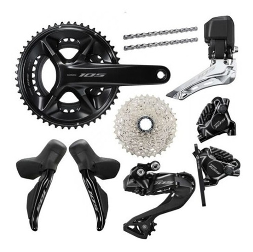 Grupo Shimano 105 Di2 Disco 12v Bici Ruta Electronico R7170