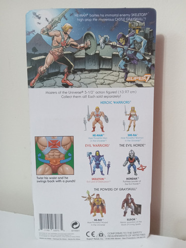Super7 No Mattel Motu Masters Universe Neo Vintage He-man