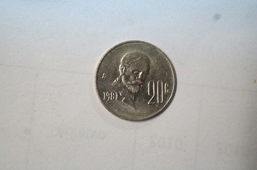 Moneda De 20 Centavos De 1981, De Colección.