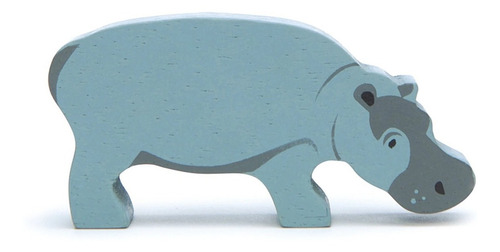 Imagen 1 de 3 de Juguete Animales De La Selva En Madera Hipopótamo Para Niños