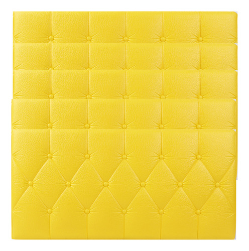 5 Pzs De Calcomanías Amarillas Autoadhesivas Para Pared