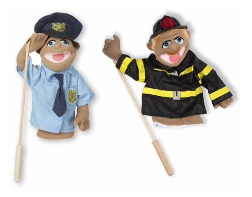 Melissa & Doug - Paquete De Marionetas, Oficial De Policía.