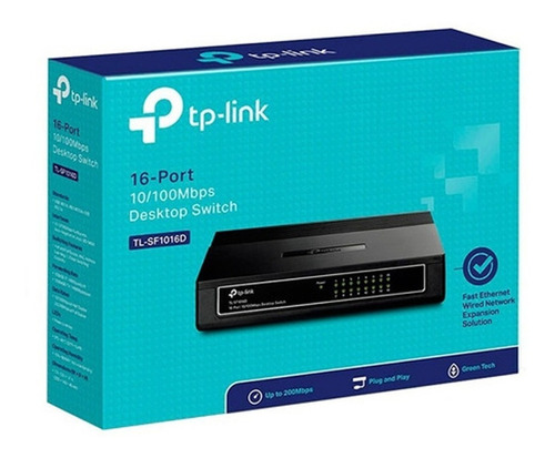Nuevo! Switch Tp-link 16 Puertos ( Tl-sf1016d ) 10/100 Mbps
