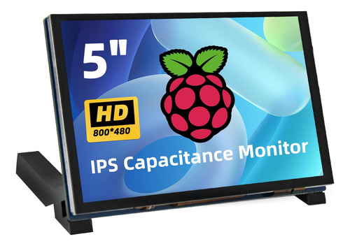 Ipistbit Pantalla Táctil Raspberry Pi De 5 Pulgadas, Pantall