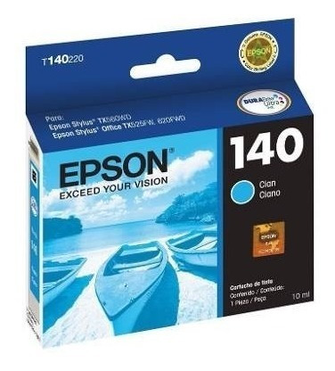 Imagen 3 de 5 de Combo Cartucho Epson T140 Negro + 3 Colores Original