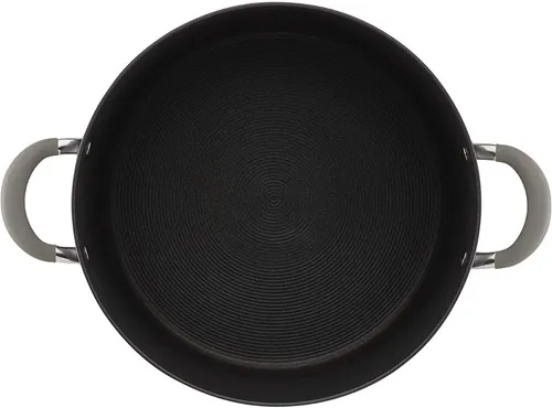 Olla 9,46 L Aluminio Anodizado Con Tapa Vidrio Circulon