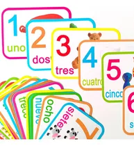 Comprar Láminas Numeros Con Imágenes 28 Tarjetas Didacticas Niños