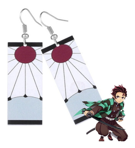 Aretes Tanjiro Kamado Kimetsu No Yaiba  Demon Slayer