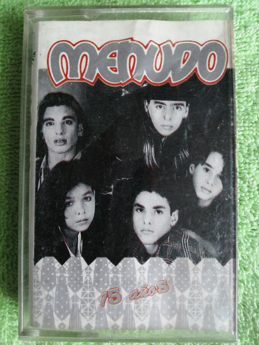 Eam Kct Menudo 15 Años 1992 Cassette Discos Hispanos De Peru