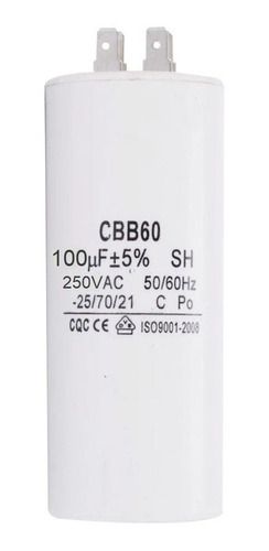 Capacitor Condensador Cbb60 100uf 250v Terminal 100mfd 250v