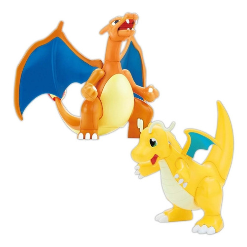 Pokemon Charizard Y Dragonite Bandai Model Kit