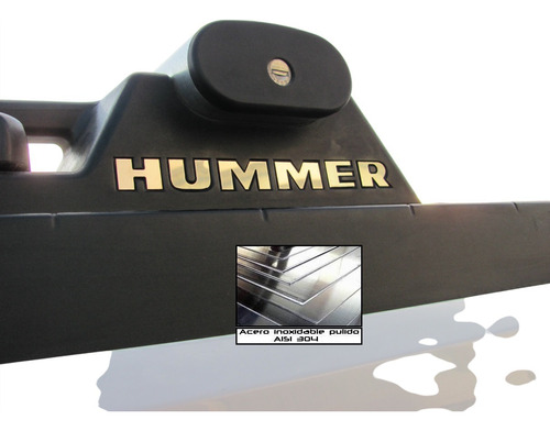 Letras Logotipo Hummer H2 2003-2010 Rack Techo Ac Inoxidable