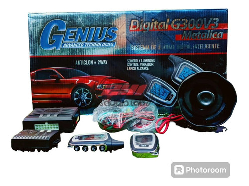 Alarma Genius Digital G300v3 2 Vías 