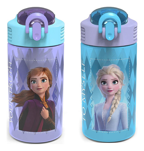 Set De Botellas De Agua Para Niños Frozen 2 De Zak Designs