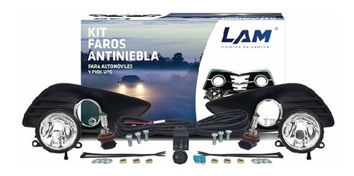 Kit Faro Auxiliar Ford Focus 2008/2013 Con Rejilla Cromada