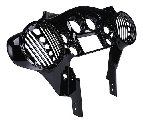 Black Double Din 8'' Inner Batwing Fairing Abs For Harle Aam