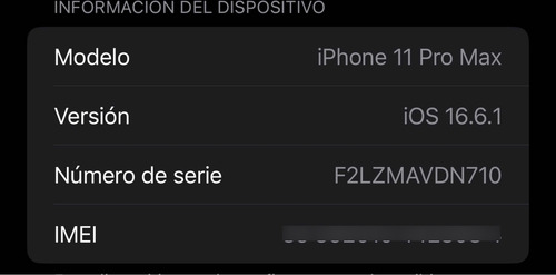 iPhone 11 Pro Max (Usado)