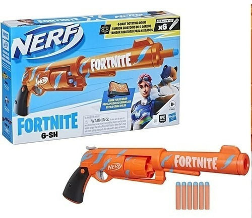 Pistola Nerf Fornite Dp-e Dos Lanzadores De 3 Dardos