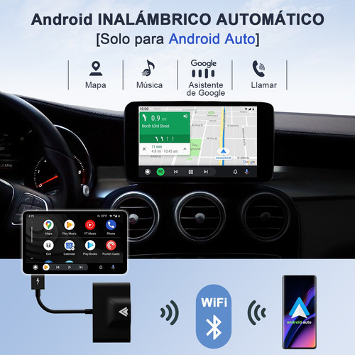 Adaptador Inalámbrico Carplay Para Android Auto Plug & Play