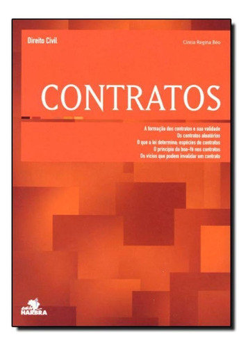 Direito Civil - Contratos, de BEO. Editora HARBRA - DIREITO, capa mole em português