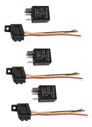 3 Truck Auto 12v 20a Spdt S De 5 Pin 5p Y Enchufe 5 Cables