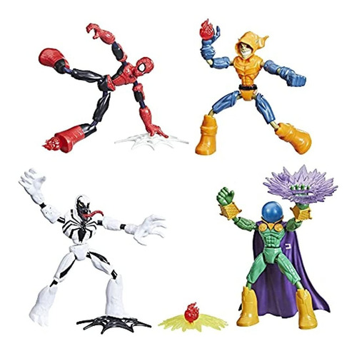 Figura De Accion De Spider-man Marvel Bend And Flex, Paquete