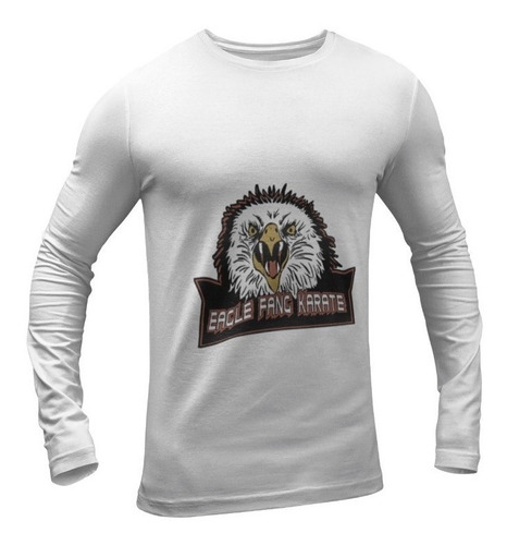 Polera Manga Larga Eagle Fang Cobra Kai Karate Estampado Inv