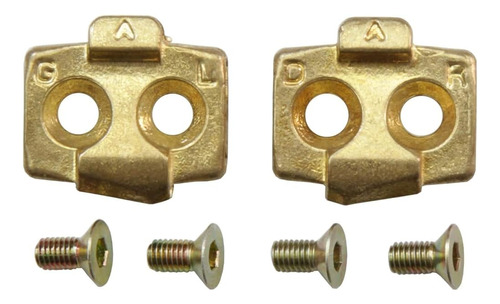 Time Axion/atac Mtb Pedal Cleats, 13/17°, Gold