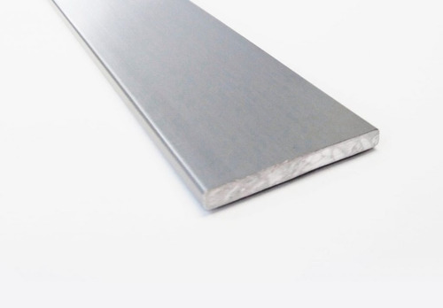 Perfil De Aluminio Planchuela 50x2 Mm Natural Tira X2 Metros