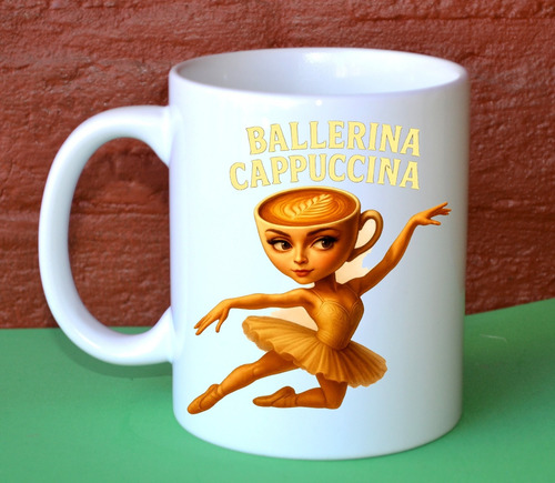 Taza De Plástico - Ballerina Cappuccina Blanco Ballerina Cappuccina