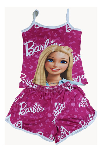 Pijama De Barbie Short Y Blusa