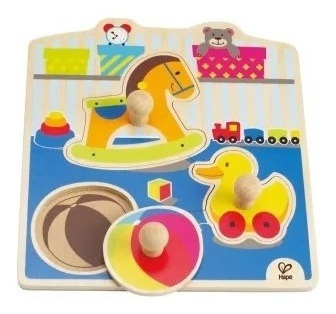 Puzzle Madera Encaje Juguetes Con Tarugo Hape #