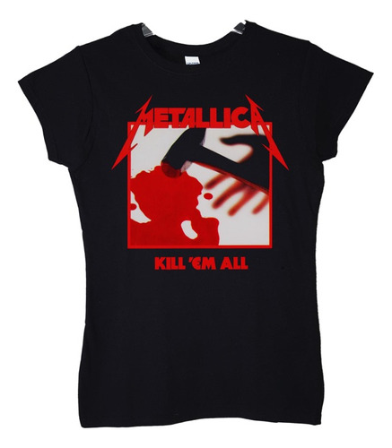 Polera Mujer Metallica Kill Em All Metal Abominatron