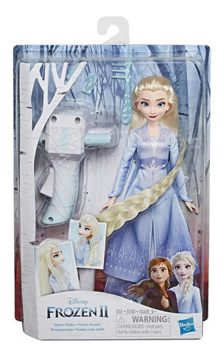 Muñeca Disney Frozen 2 Elsa - Trenzamania ¡crea Sus Trenzas!