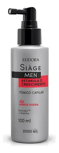 Tônico Capilar Estimula O Cresc. Siage Men 100ml - Eudora