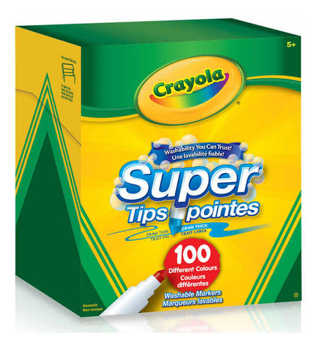 Crayola Supertips Caja De 100