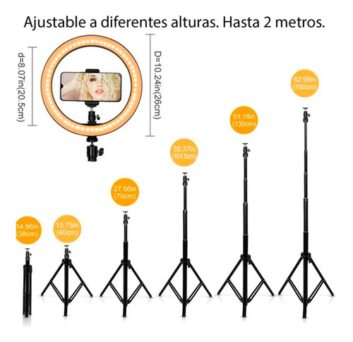 Kit Brandtrendy: Micrófono Multifuncional Y Aro De Luz