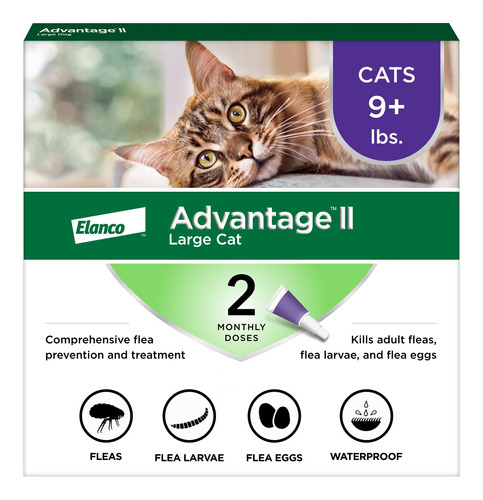 Advantage Ii Prevencion De Pulgas Para Gatos Grandes, Mas De