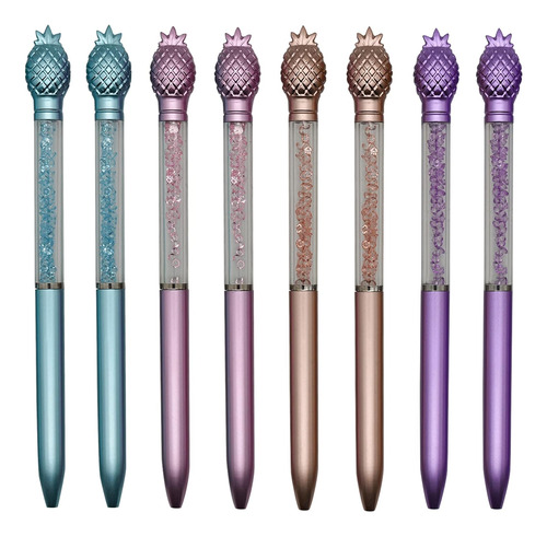 12pcs Pineapple Crystal Bling Ballpoint Pen Retractable...