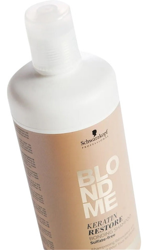 Shampoo Blondme  Reparador Con Keratina 1000ml Todos Rubios