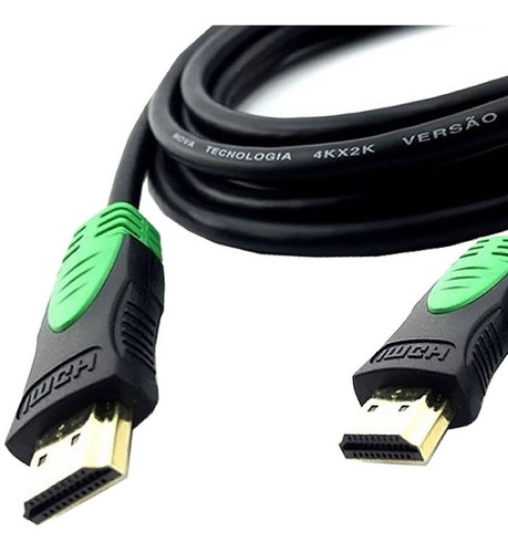 Imagem 4 de 5 de Cabo Hdmi 2.0 19 Pinos 4k X 2k Ultra3d - 10 Metros