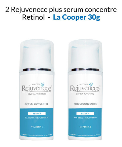 2 Rejuvenece Plus Serum Concentre Retinol - La Cooper 30g