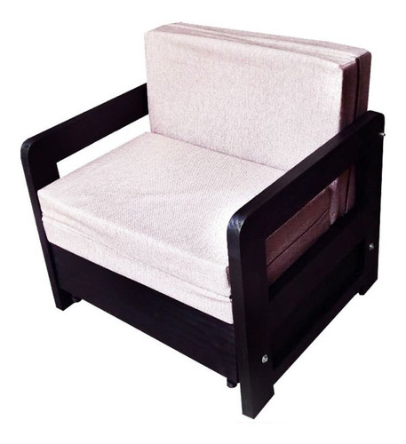 Sofa Sillón Cama Plegable 1 Plaza En Madera Para Armar