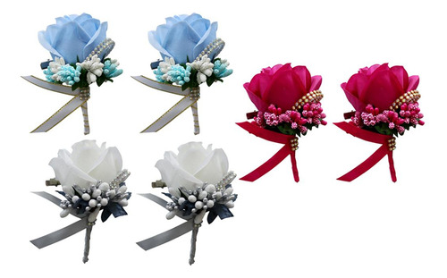 Boutonniere De Rosas Para Hombre, Alfileres De Solapa, Flor