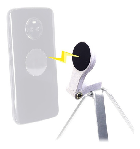 Mini Tripé Magnético Ajustável Dobrável Suporte Celular