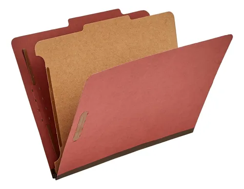comprar Carpeta De Clasificación Amazon Basics 100% Reciclada Roja