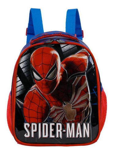 Lancheira Homem Aranha Pvc Vermelha 20x22x10cm