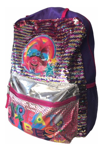 Mochila Trolls Lentejuelas