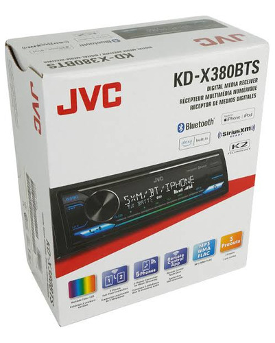 Autoestéreo Jvc Kd-x380bts 4volts 3 Páres Rcas Spotify 