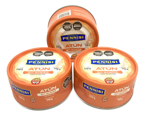 Atun En Aceite Pennisi X 3 Latas De 170gr